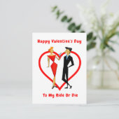 Happy Valentijnsdag Ride of Die Briefkaart (Staand voorkant)