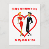 Happy Valentijnsdag Ride of Die Briefkaart (Voorkant)