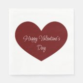 Happy Valentijnsdag Rode Harde Kerk Partij Servet (Voorkant)