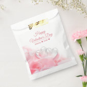 Happy Valentijnsdag Romantic Glass Hearts Bedankzakje (Gezegeld)