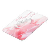 Happy Valentijnsdag Romantic Glass Hearts Magneet (Linkerzijde)