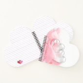 Happy Valentijnsdag Romantic Glass Hearts Notitieboek (Binnen)