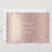 Happy Valentijnsdag - Roos Gold Blush Glitter (Achterkant)