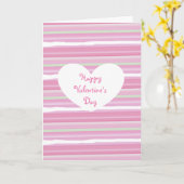 Happy Valentijnsdag  roze Waterverf Kaart (Gele Bloem)