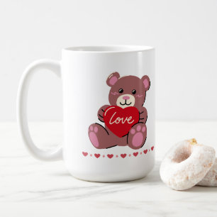 Happy Valentijnsdag Schattige Beer Koffiemok
