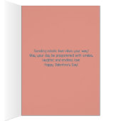 Happy Valentijnsdag Schattigee Blue Robot, Hearts  (Binnen (Rechts))