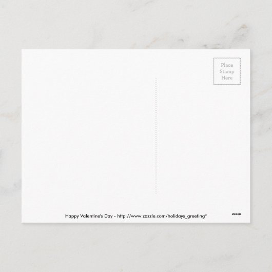 Happy Valentijnsdag Schattigee typografie Briefkaa Feestdagenkaart (Achterkant)