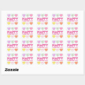 Happy Valentijnsdag Snoep harthart Stickers (Vel)