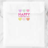 Happy Valentijnsdag Snoep harthart Stickers (Tas)