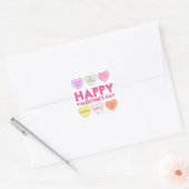Happy Valentijnsdag Snoep harthart Stickers (Envelop)