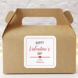 Happy Valentijnsdag Sticker Label Gift Labels, Roo