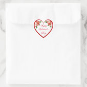 Happy Valentijnsdag Sticker op persoonlijke titel (Tas)