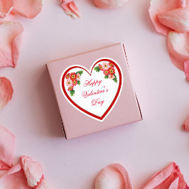 Happy Valentijnsdag Sticker op persoonlijke titel