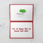 Happy Valentijnsdag, Sweet Pea Feestdagen Kaart (Binnen)