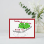 Happy Valentijnsdag, Sweet Pea Feestdagenkaart (Staand voorkant)