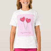 Happy valentijnsdag Sweet snoep hart lollipop T-shirt (Voorkant)
