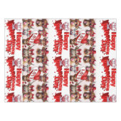 Happy Valentijnsdag tafelkleed Koeien Red Hearts (Voorkant (Horizontaal))