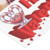 Happy Valentijnsdag tafelkleed Koeien Red Hearts (Gekanteld)