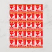 Happy Valentijnsdag tekst voor altijd liefde rood Feestdagenkaart (Voorkant)