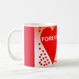 Happy Valentijnsdag tekst voor altijd liefde rood Koffiemok