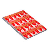 Happy Valentijnsdag tekst voor altijd liefde rood Notitieboek (Rechterzijde)