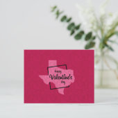 Happy Valentijnsdag uit Texas Briefkaart (Staand voorkant)