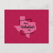 Happy Valentijnsdag uit Texas Briefkaart (Voorkant)