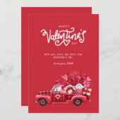 Happy Valentijnsdag Valentijnsdag kaart (Voorkant / Achterkant)