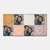 Happy Valentijnsdag Vier foto collage Bureaumat (Voorkant)