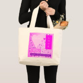 Happy Valentijnsdag voor liefde hartenroze Grote Tote Bag (Voorkant (product))