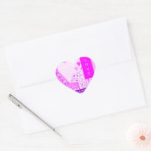 Happy Valentijnsdag voor liefde hartenroze Hart Sticker (Envelop)