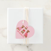 Happy Valentijnsdag Welsh Wire Fox Terrier Honden Bedankjes Labels (In situ)