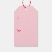 Happy Valentijnsdag Welsh Wire Fox Terrier Honden Cadeaulabel (Achterkant)