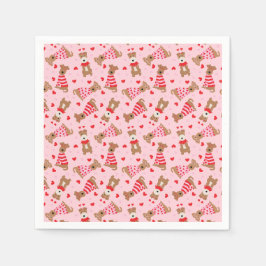 Happy Valentijnsdag Welsh Wire Fox Terrier Honden Servet