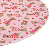 Happy Valentijnsdag Welsh Wire Fox Terrier Honden Snijplank (Hoek)