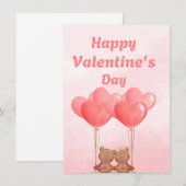 Happy Valentijnsdag Wenskaart (Voorkant / Achterkant)