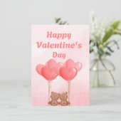 Happy Valentijnsdag Wenskaart (Staand voorkant)