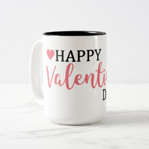 Happy Valentijnsdag zwart & wit Mok