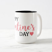 Happy Valentijnsdag zwart & wit Mok (Voorkant rechts)