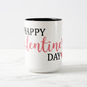 Happy Valentijnsdag zwart & wit Mok (Center)