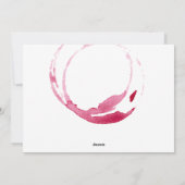 Happy Valentijnsdag zwarte kat met wijnvlekken Feestdagenkaart (Achterkant)