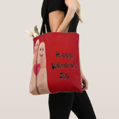 Happy Valentijnse Fingers Tote Bag (Dichtbij)