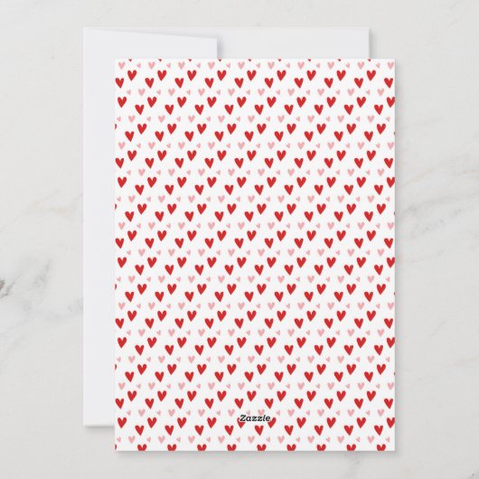 Happy Valentijnse Typografie-fotokaart Feestdagenkaart (Achterkant)