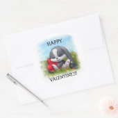 Happy Valentijns's Cartoon Konijn Sticker (Envelop)