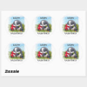 Happy Valentijns's Cartoon Konijn Sticker (Vel)