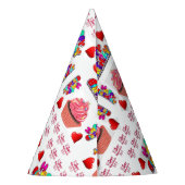 Happy Valentijns's Happy Birthday Paper Party Feesthoedjes (Achterkant)