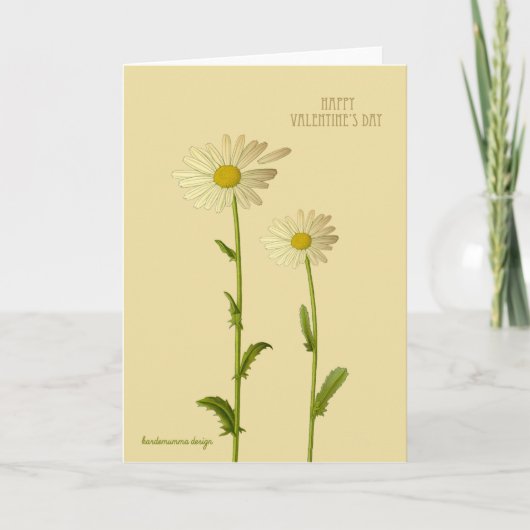 Happy Valentijns's - madeliefjes Feestdagen Kaart (Voorkant)