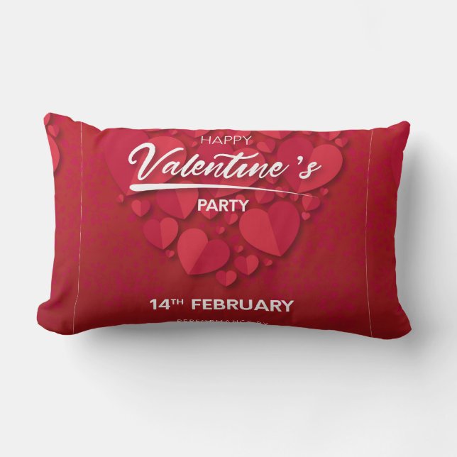 Happy Valentijns's Party Kussen (Voorkant)