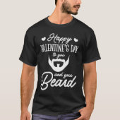 Happy Valentine Beard T-shirt (Voorkant)