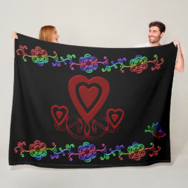 HAPPY VALENTINE DAAG FLEECE DEKEN